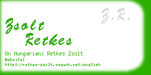 zsolt retkes business card